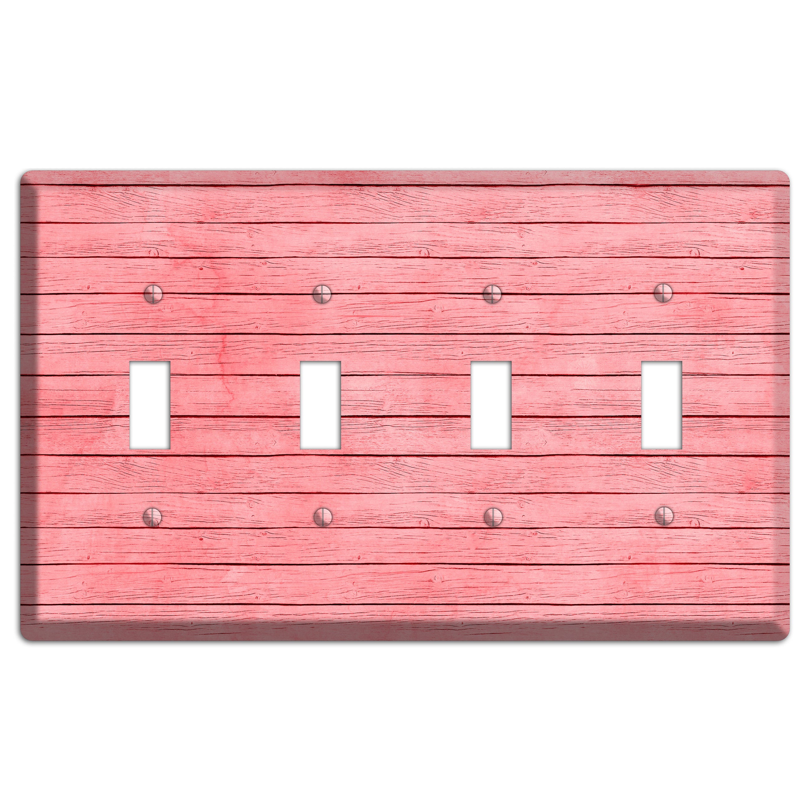 Sea Pink Soft Coral 4 Toggle Wallplate