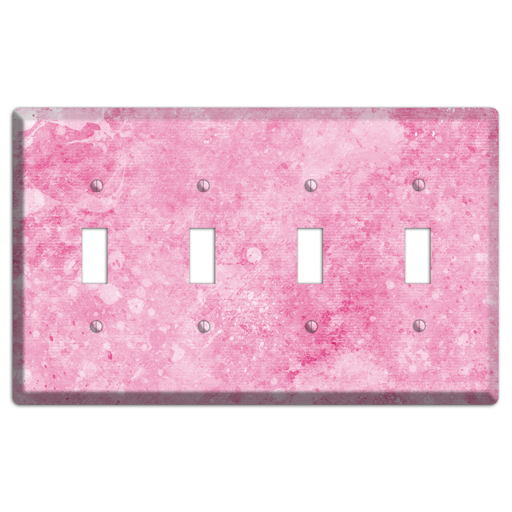 Wewak Pink Texture 4 Toggle Wallplate