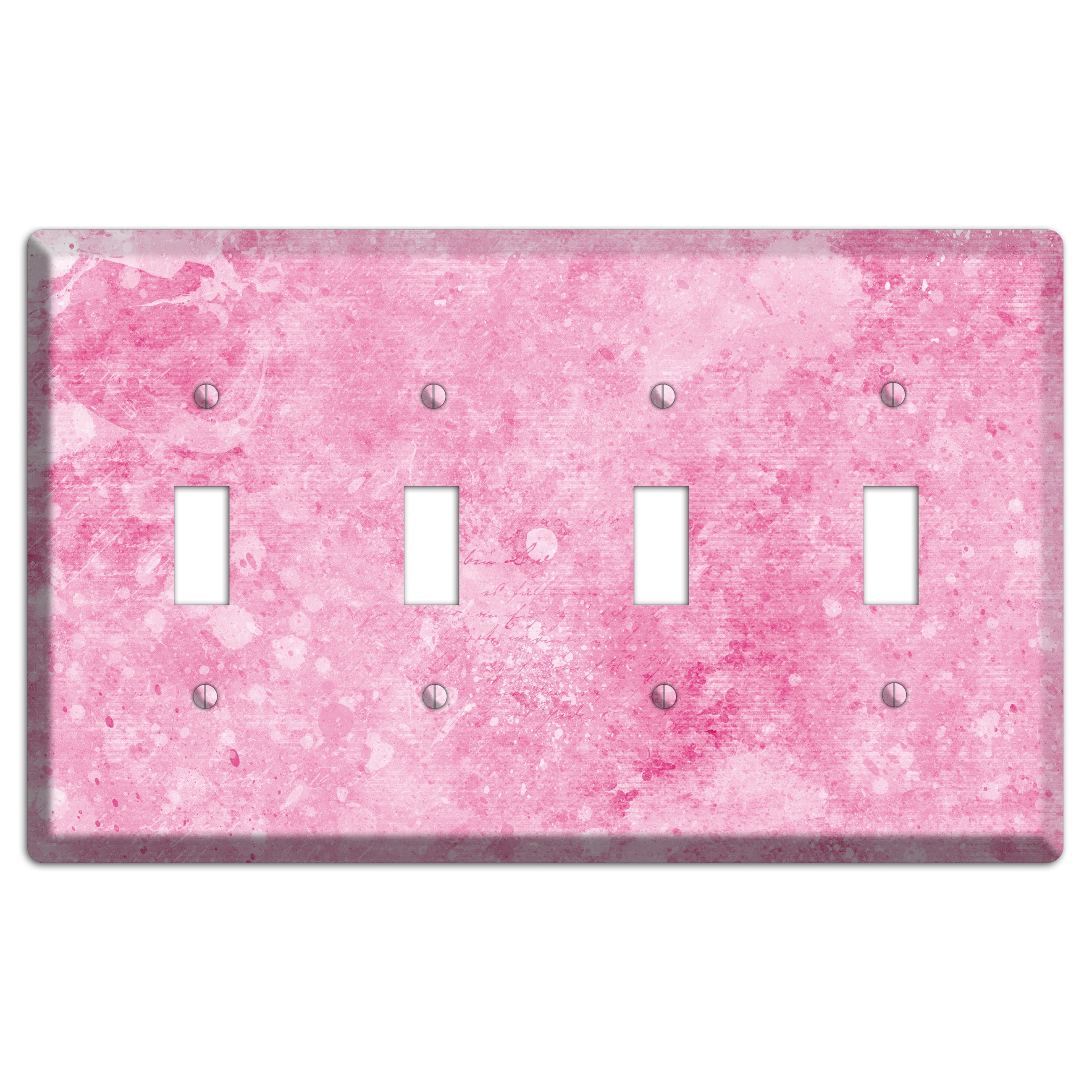 Wewak Pink Texture 4 Toggle Wallplate