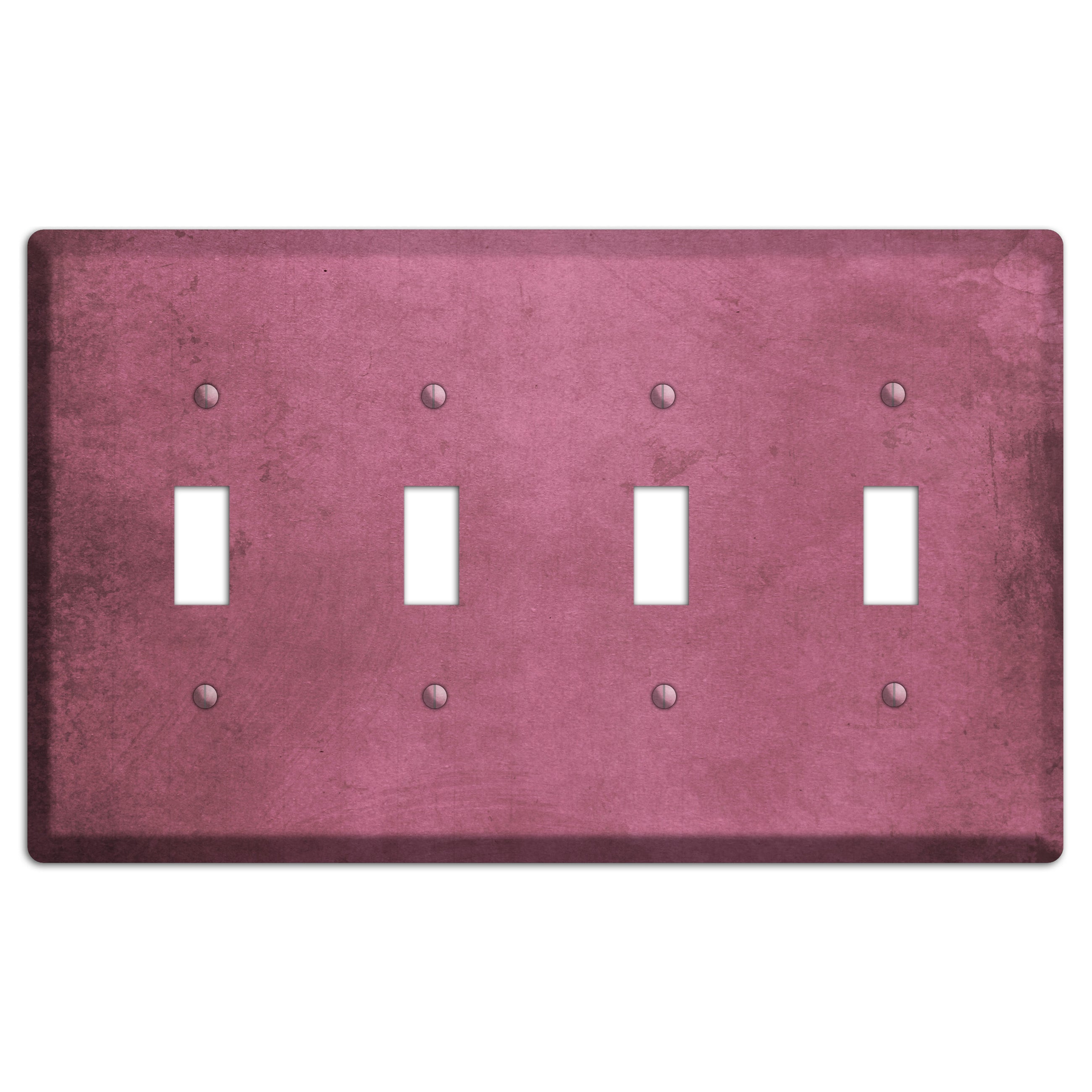 Coral Tree Vintage Grunge 4 Toggle Wallplate
