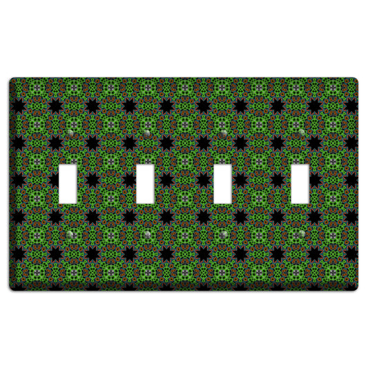 Green Foulard 2 4 Toggle Wallplate