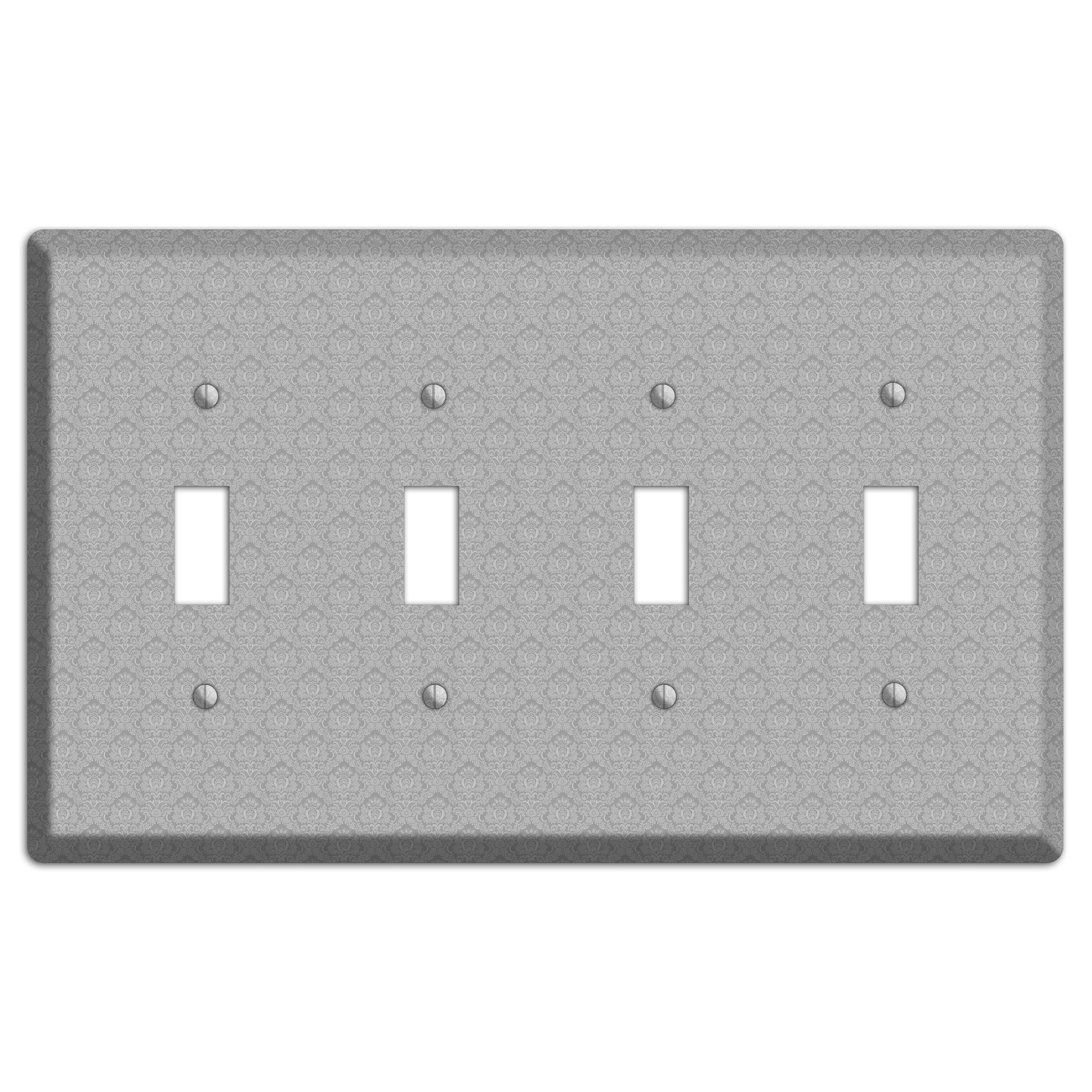 Light Grey Cartouche 4 Toggle Wallplate