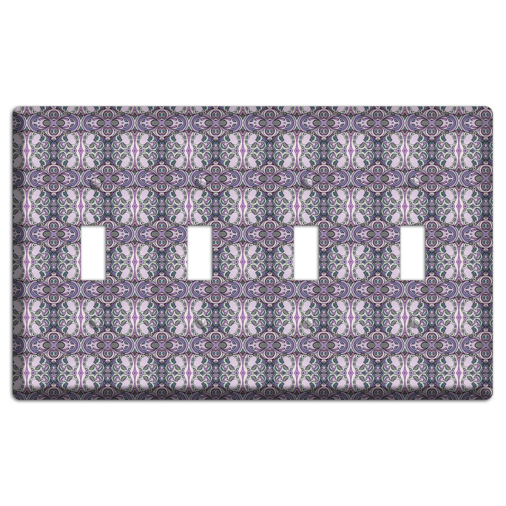 Pink Purple Sage Tapestry 2 4 Toggle Wallplate