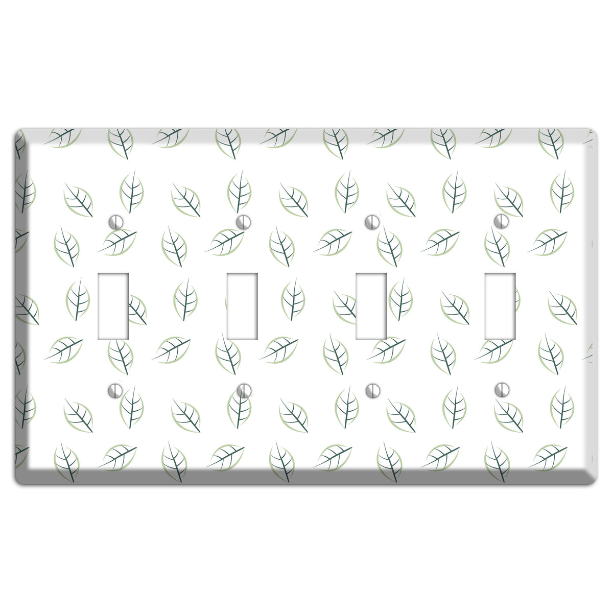 Leaves Style DD 4 Toggle Wallplate