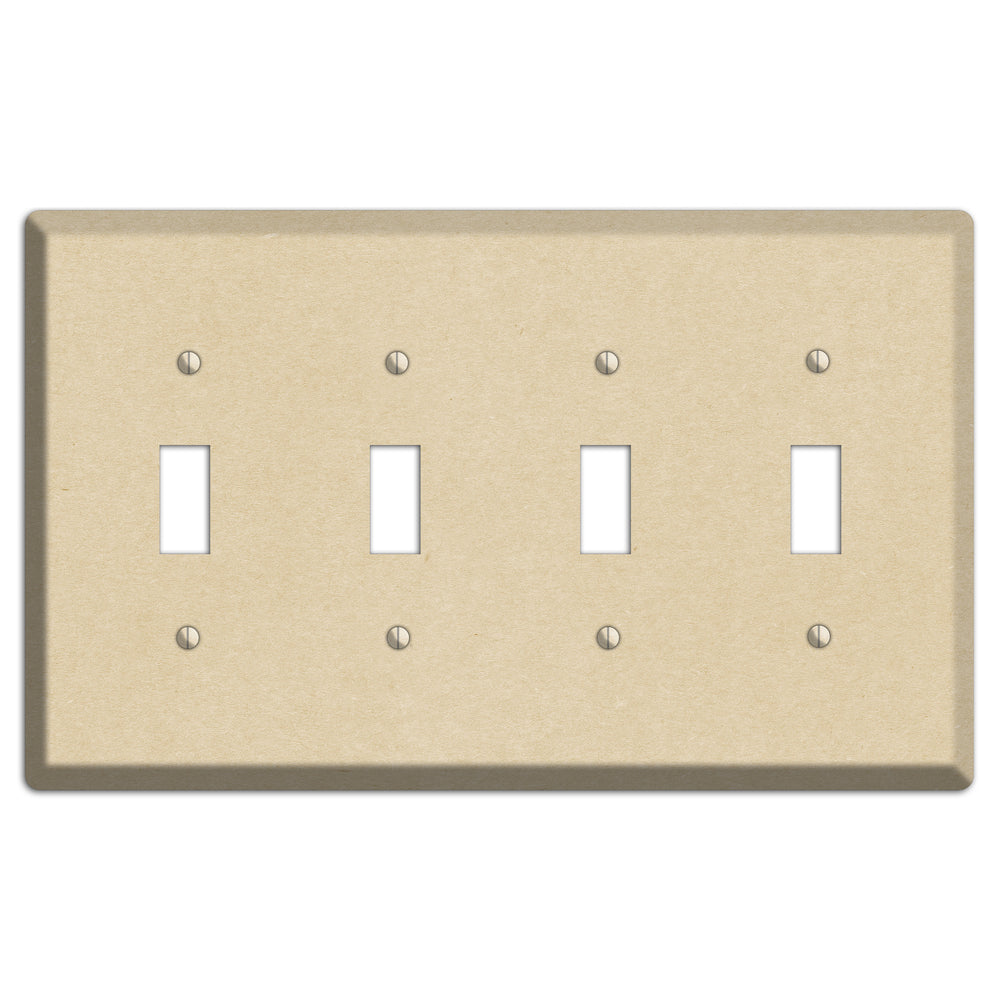 Double Pearl Lusta Kraft 4 Toggle Wallplate