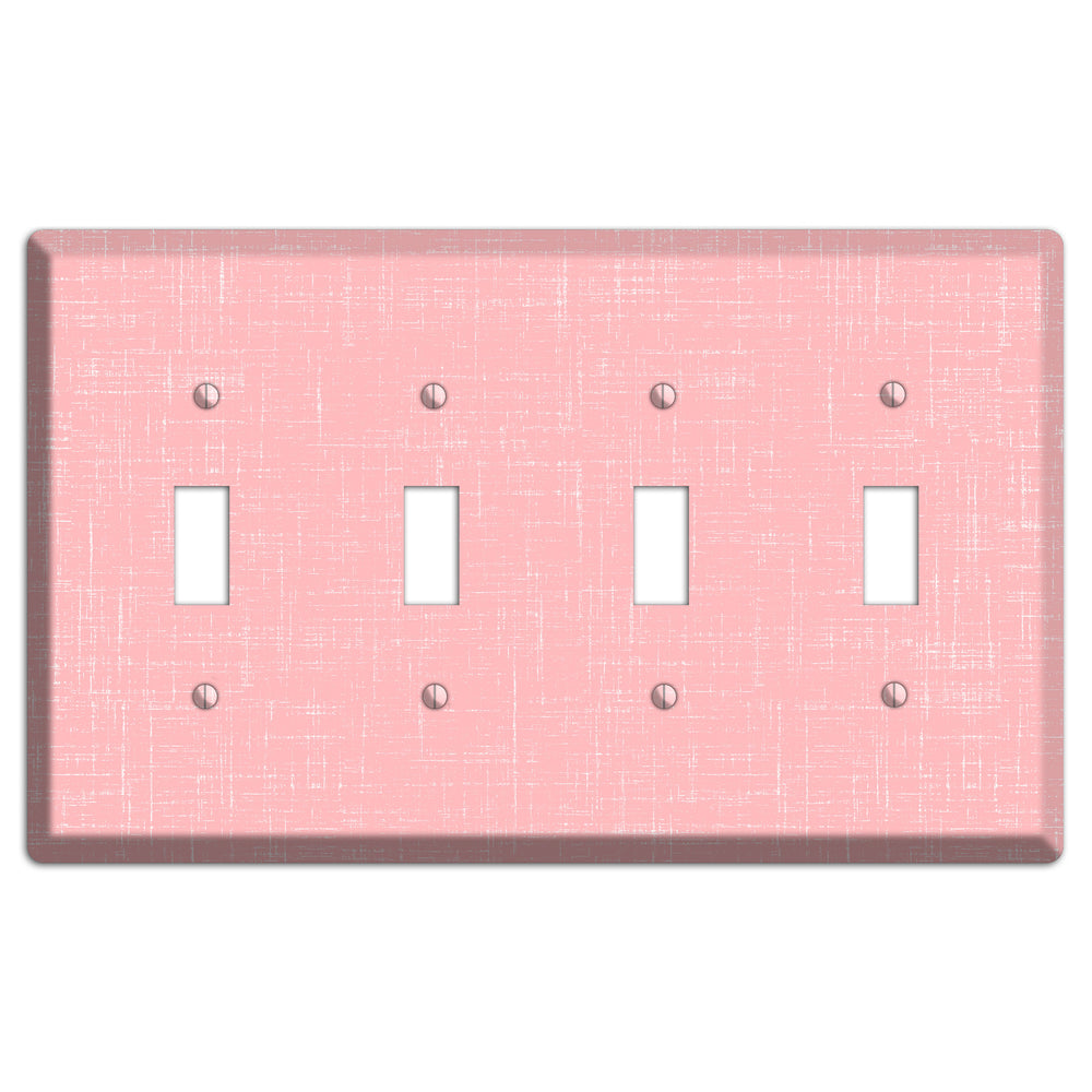 Amber Soft Coral 4 Toggle Wallplate