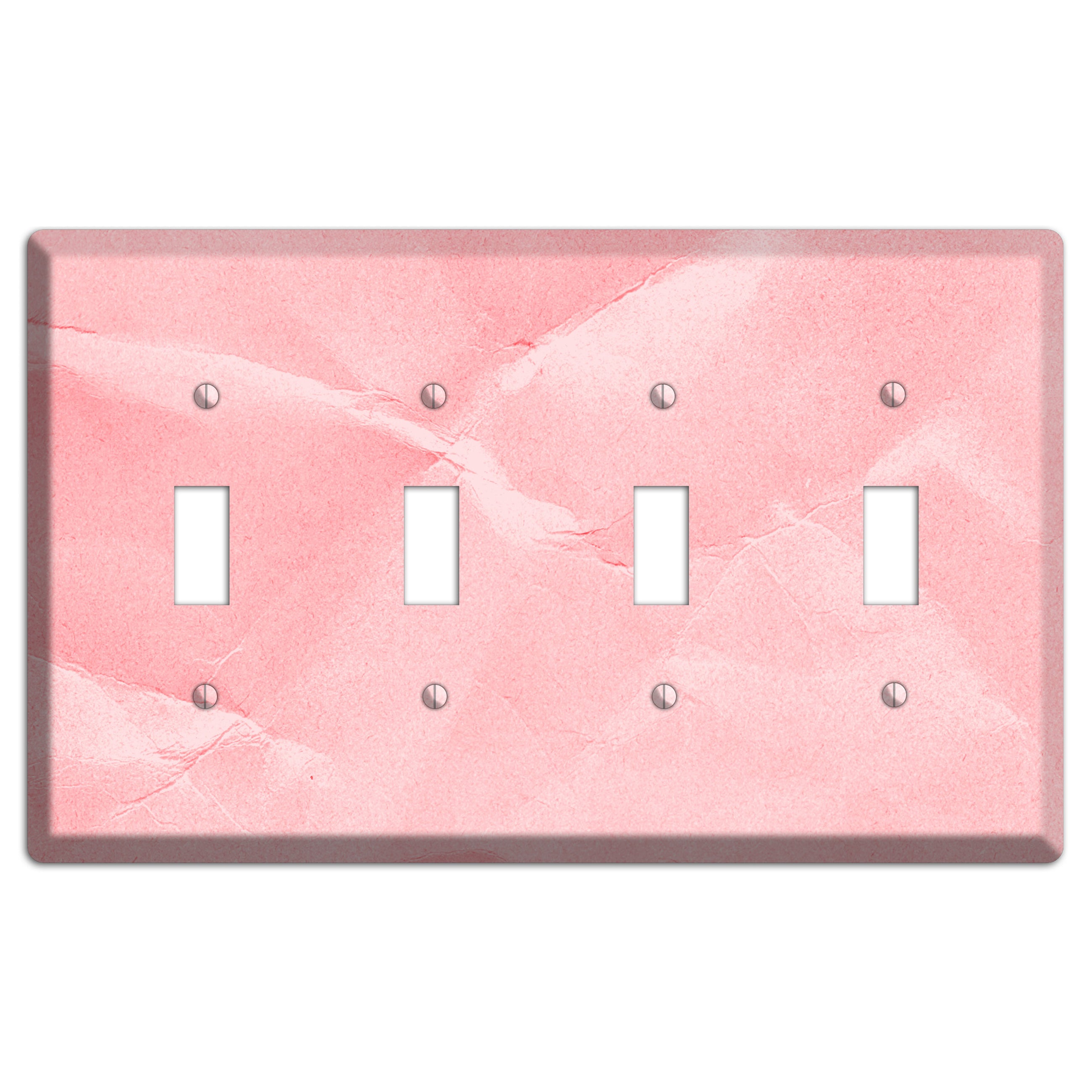 Pink Soft Coral 4 Toggle Wallplate
