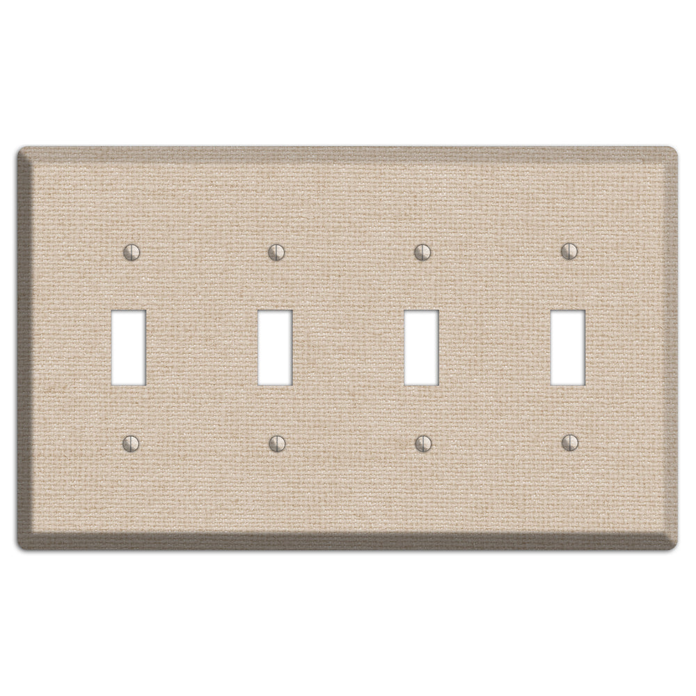 Vanilla Neutral Texture 4 Toggle Wallplate