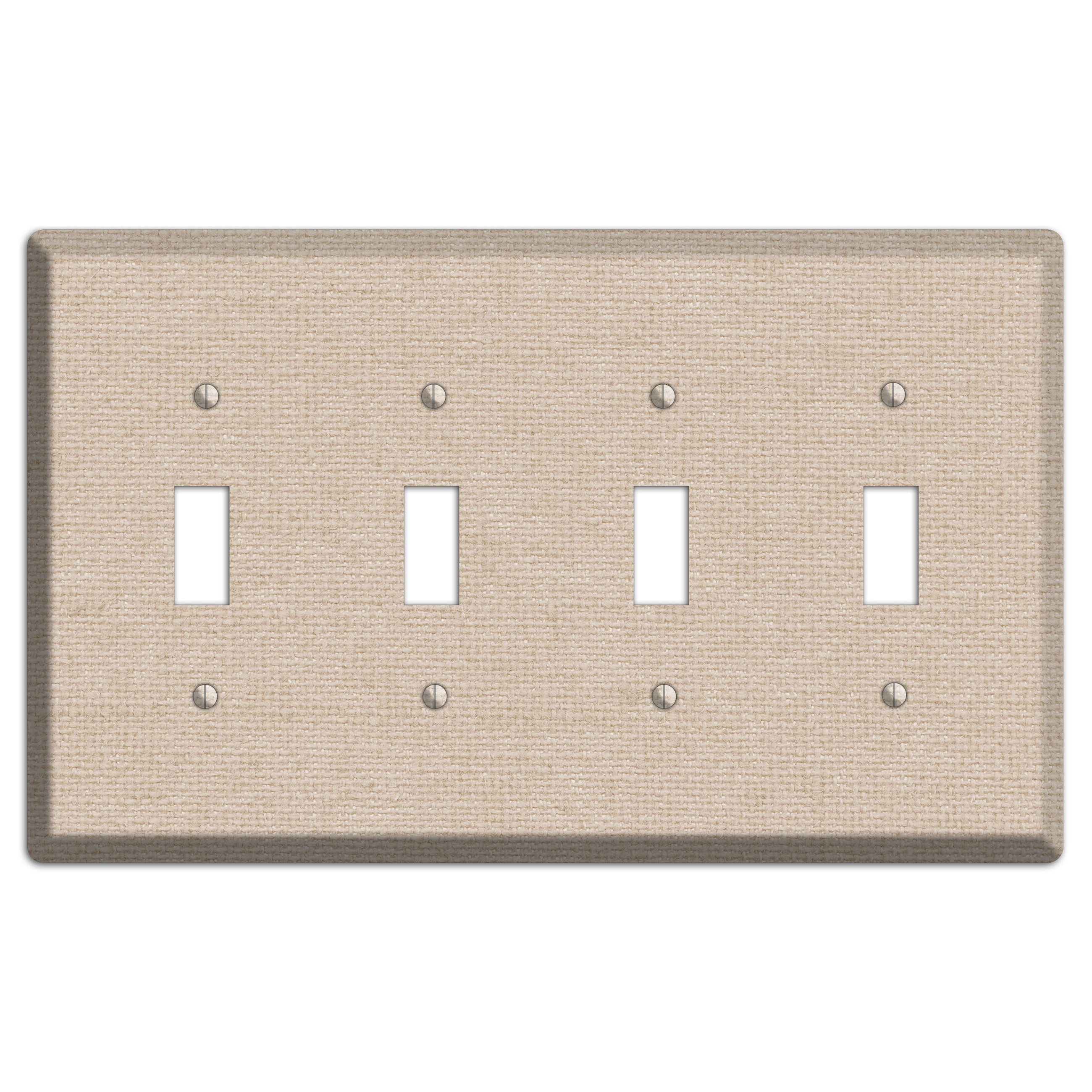 Vanilla Neutral Texture 4 Toggle Wallplate