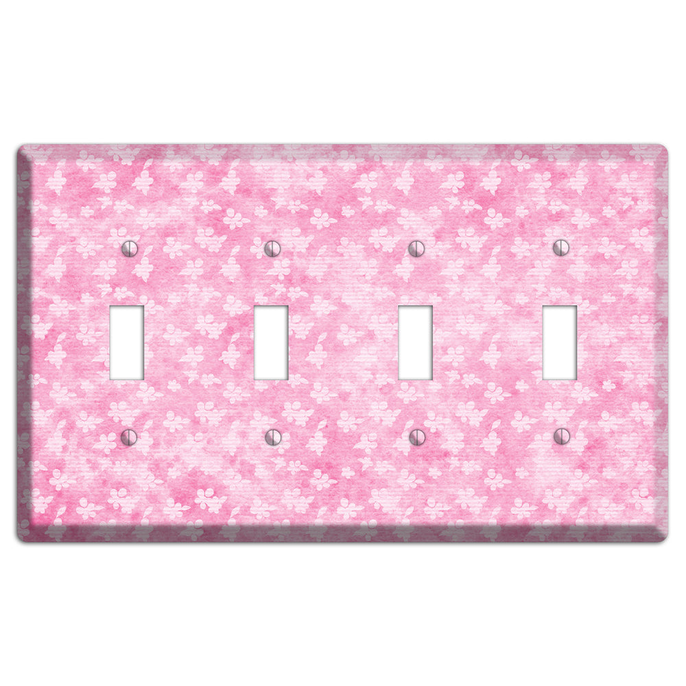 Cupid Pink Texture 4 Toggle Wallplate