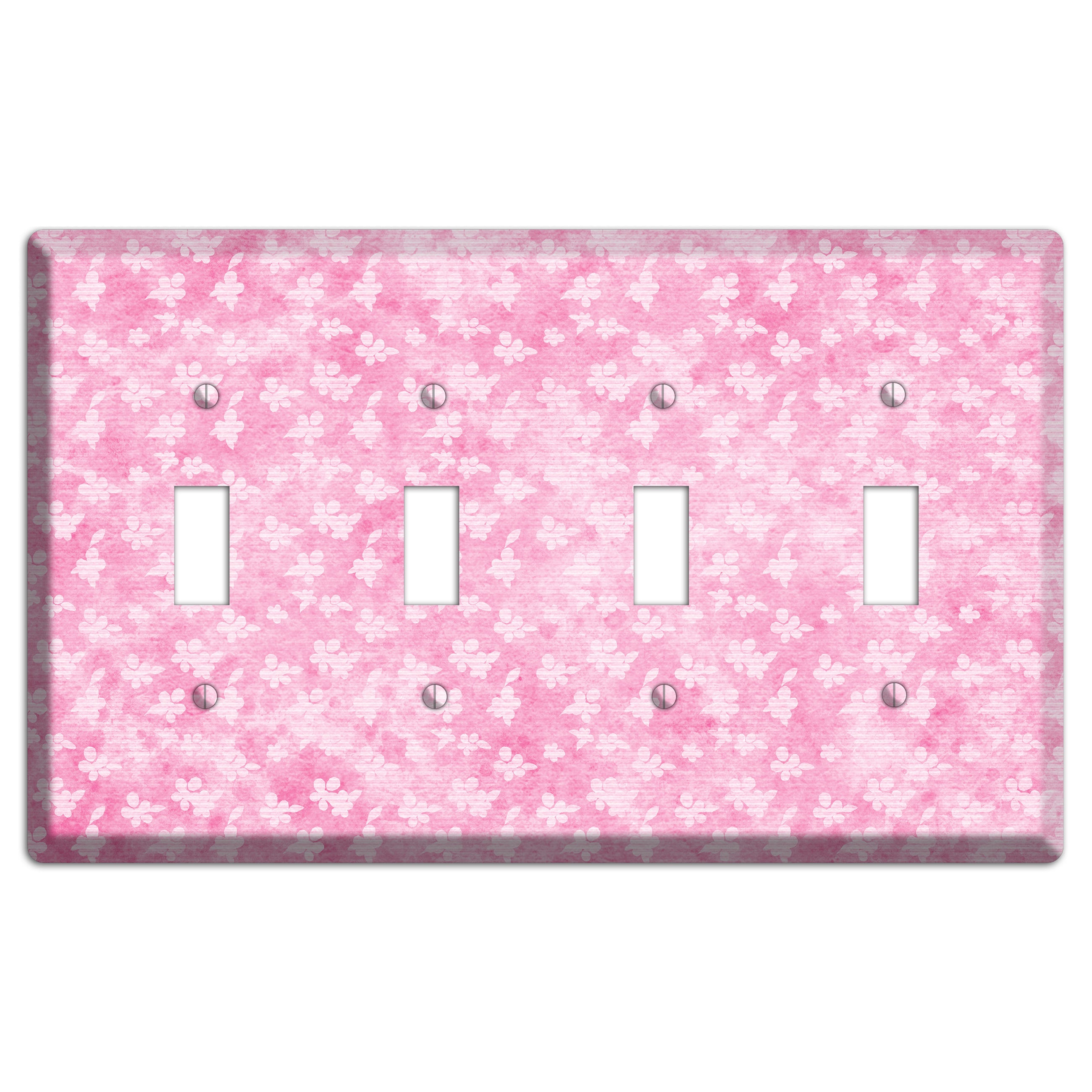Cupid Pink Texture 4 Toggle Wallplate
