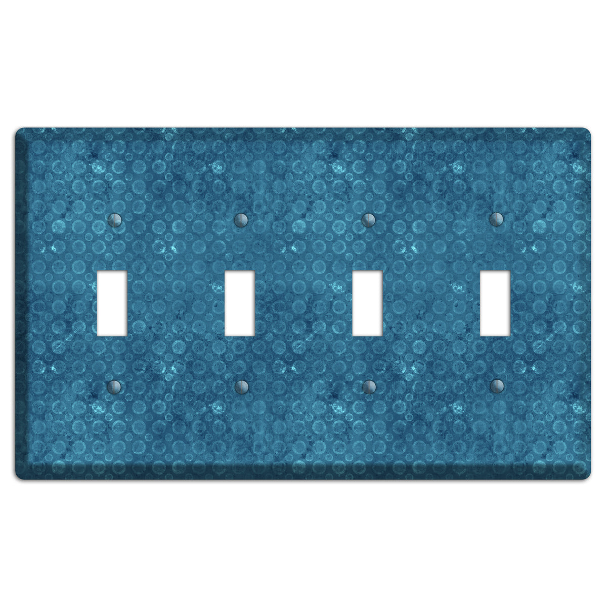 Turquoise Circles 4 Toggle Wallplate