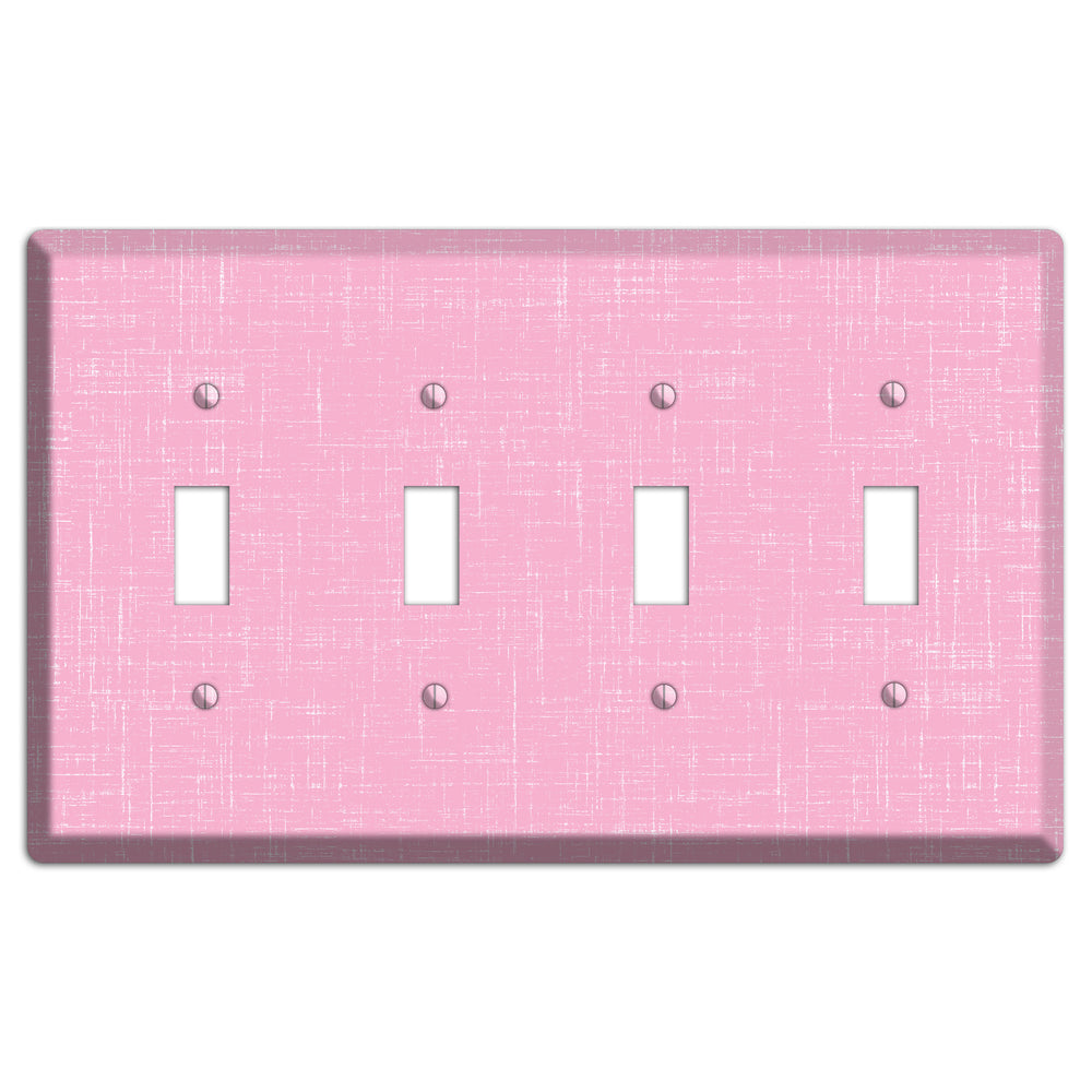 Chantilly Pink Texture 4 Toggle Wallplate