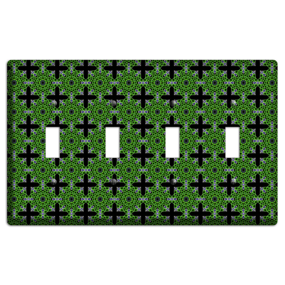 Green Foulard 3 4 Toggle Wallplate