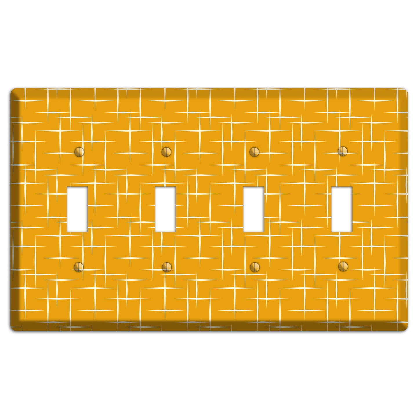 Orange Atomic 4 Toggle Wallplate