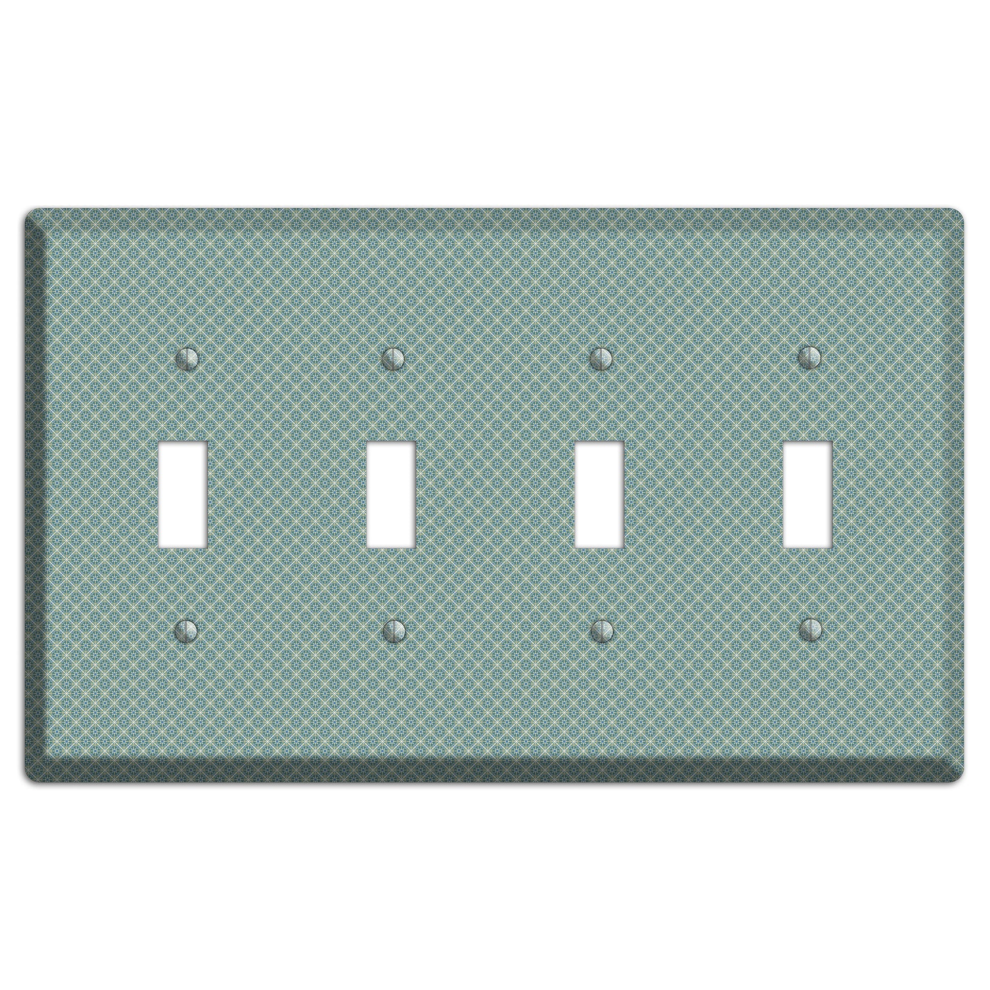 Sage Tiny Arabesque 4 Toggle Wallplate