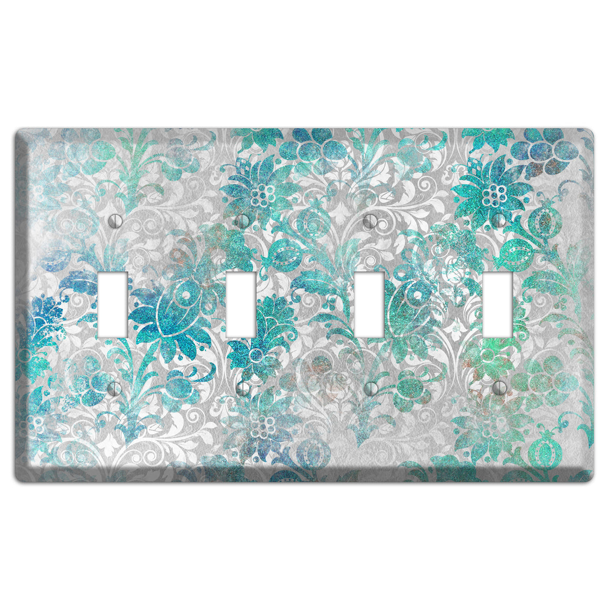 Gulf Stream Whimsical Damask 4 Toggle Wallplate