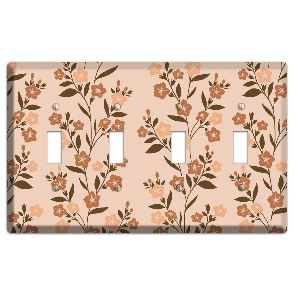 Spring Floral 2 4 Toggle Wallplate