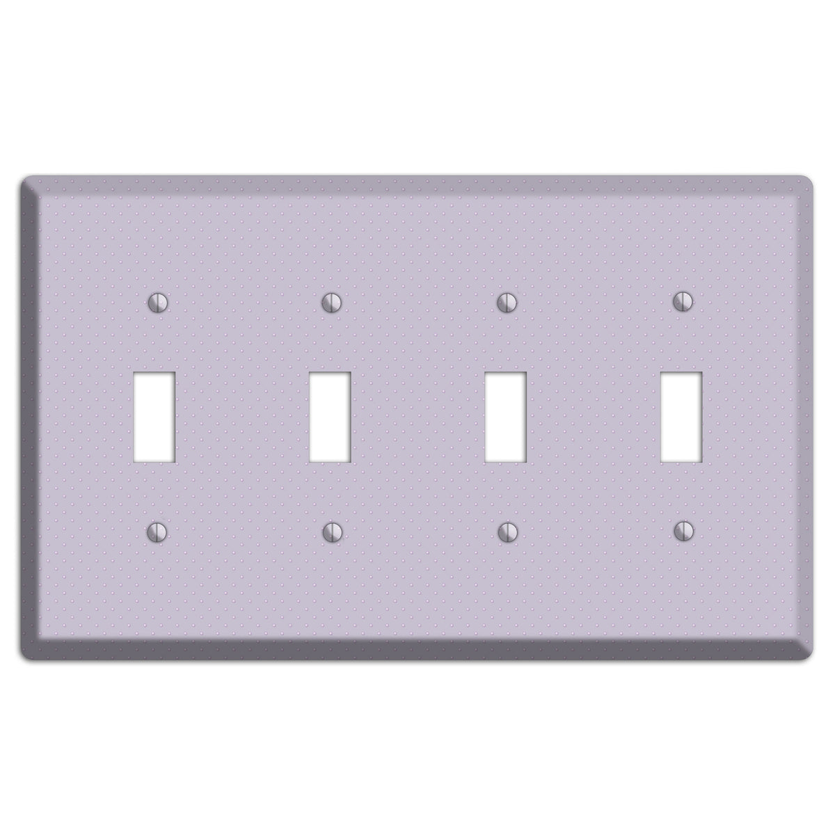 Lavender with Tiny Dots 4 Toggle Wallplate
