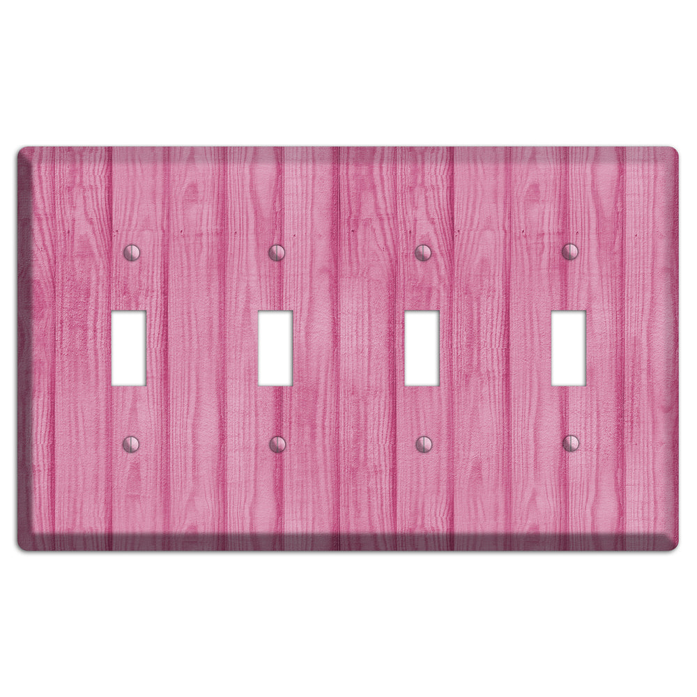 Can Can Pink Texture 4 Toggle Wallplate