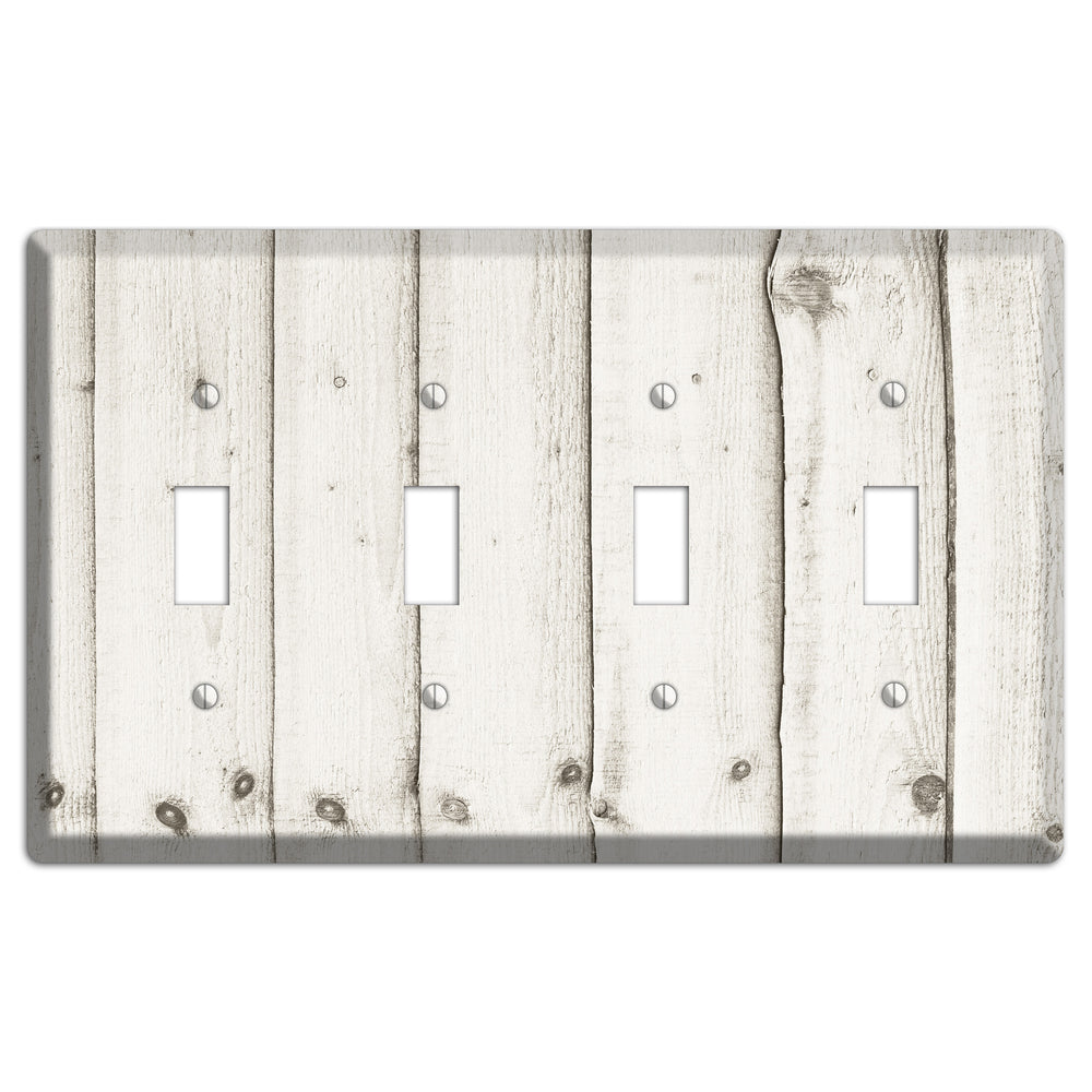 Swirl Antique 4 Toggle Wallplate