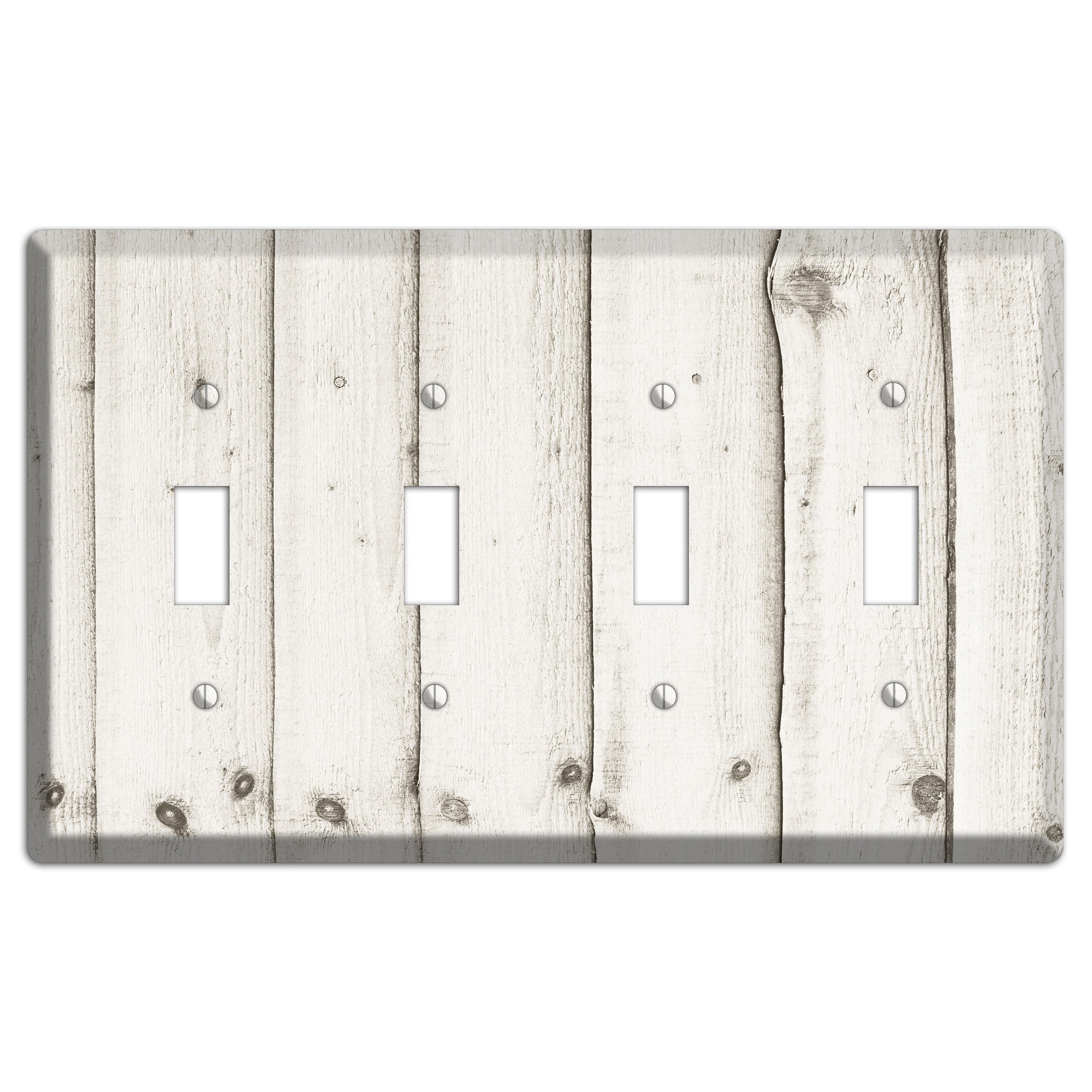 Swirl Antique 4 Toggle Wallplate