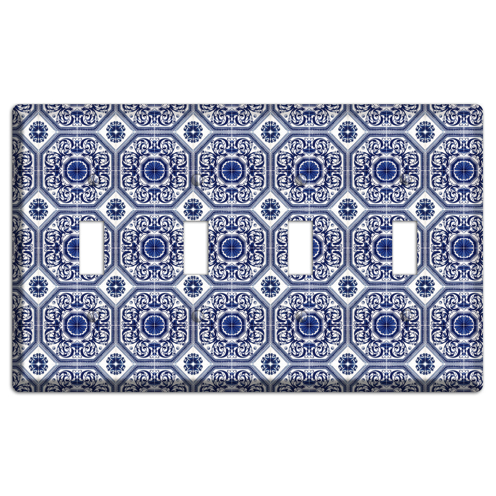 Tavira Tiles 1 4 Toggle Wallplate