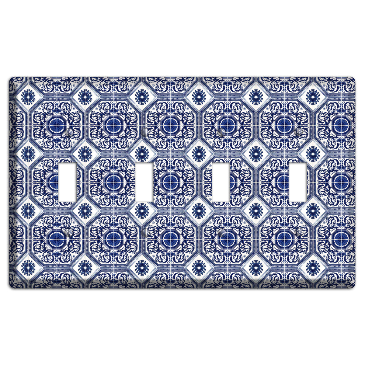 Tavira Tiles 1 4 Toggle Wallplate