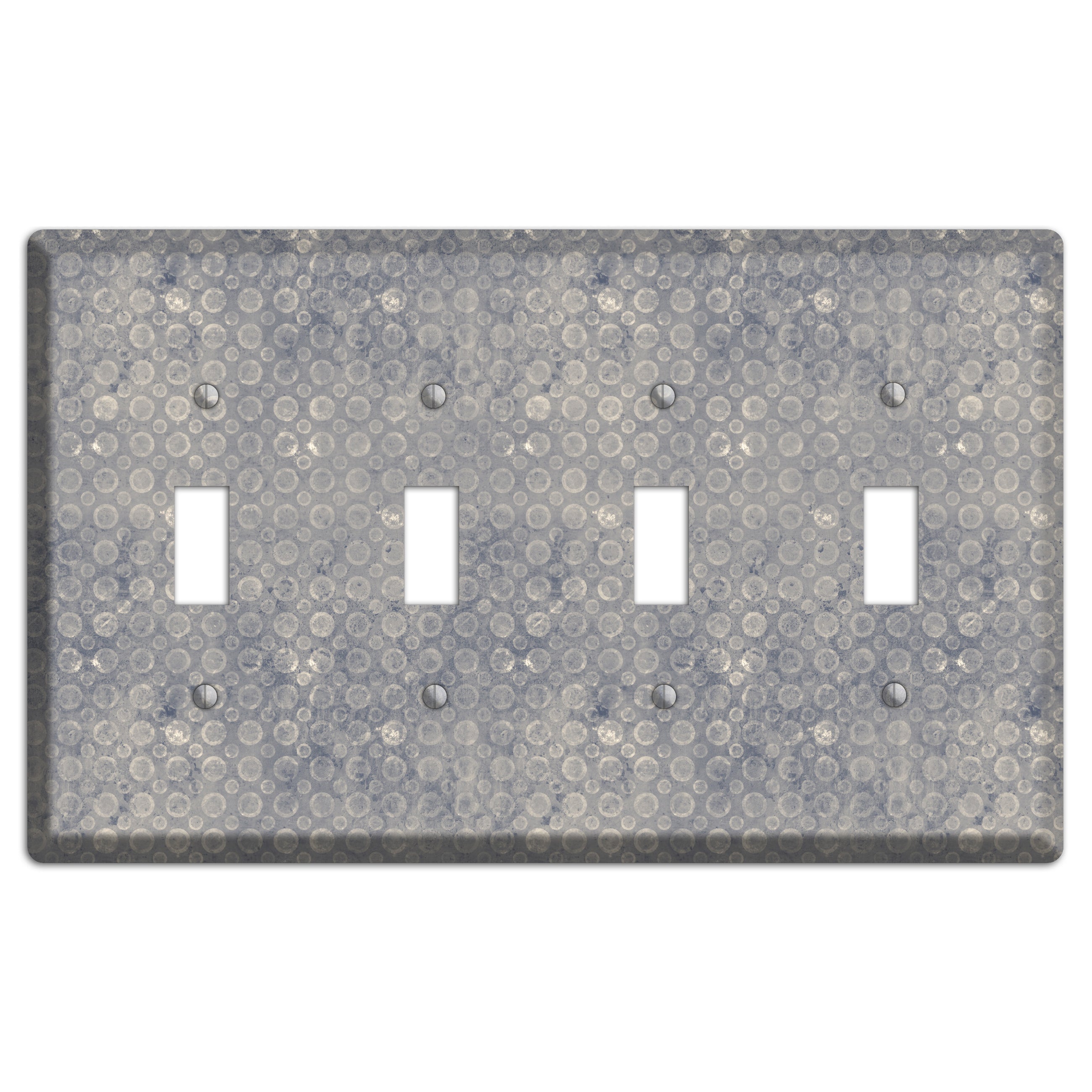 Grey Circles 4 Toggle Wallplate