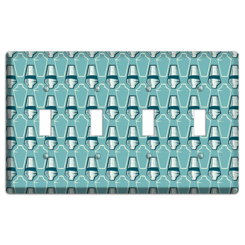 Cocktail Shakers 4 Toggle Wallplate