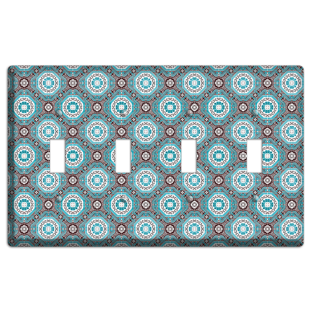 Tavira Tiles 2 4 Toggle Wallplate