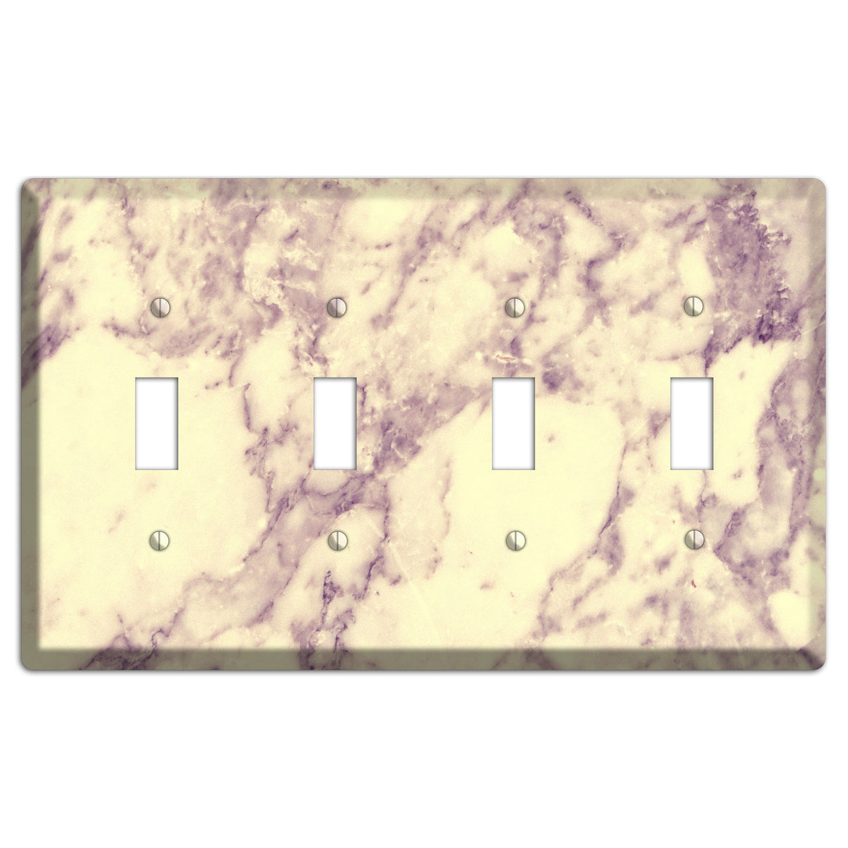 Champagne Marble 4 Toggle Wallplate