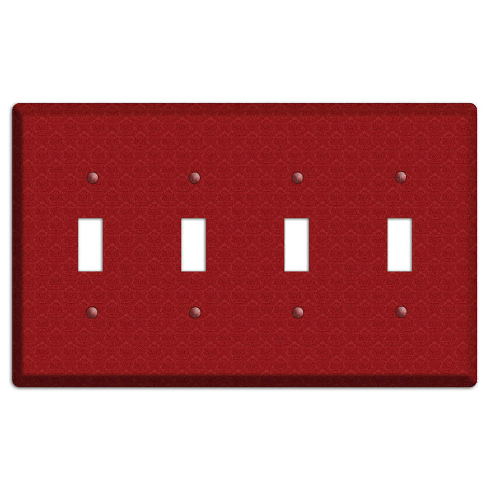 Red Cartouche 4 Toggle Wallplate