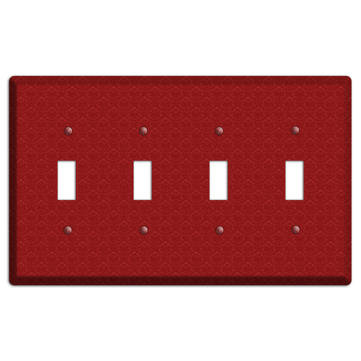 Red Cartouche 4 Toggle Wallplate