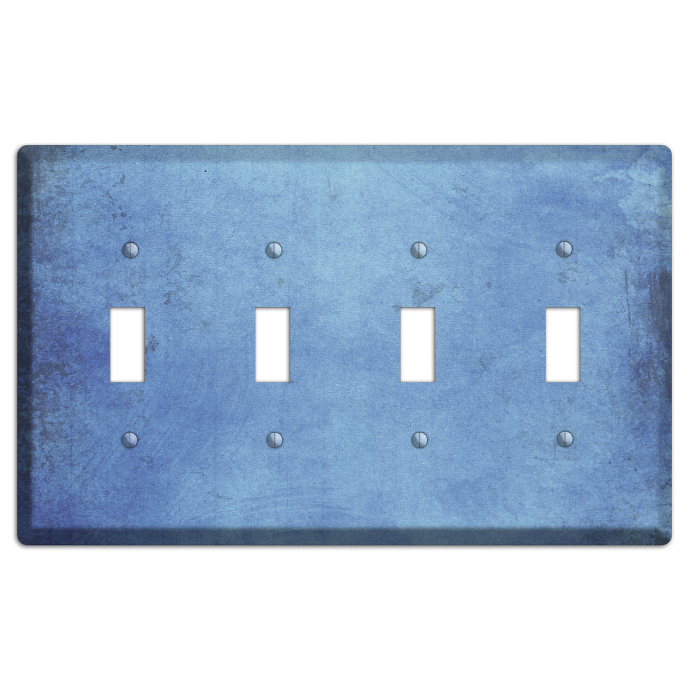 Polo Blue Vintage Grunge 4 Toggle Wallplate