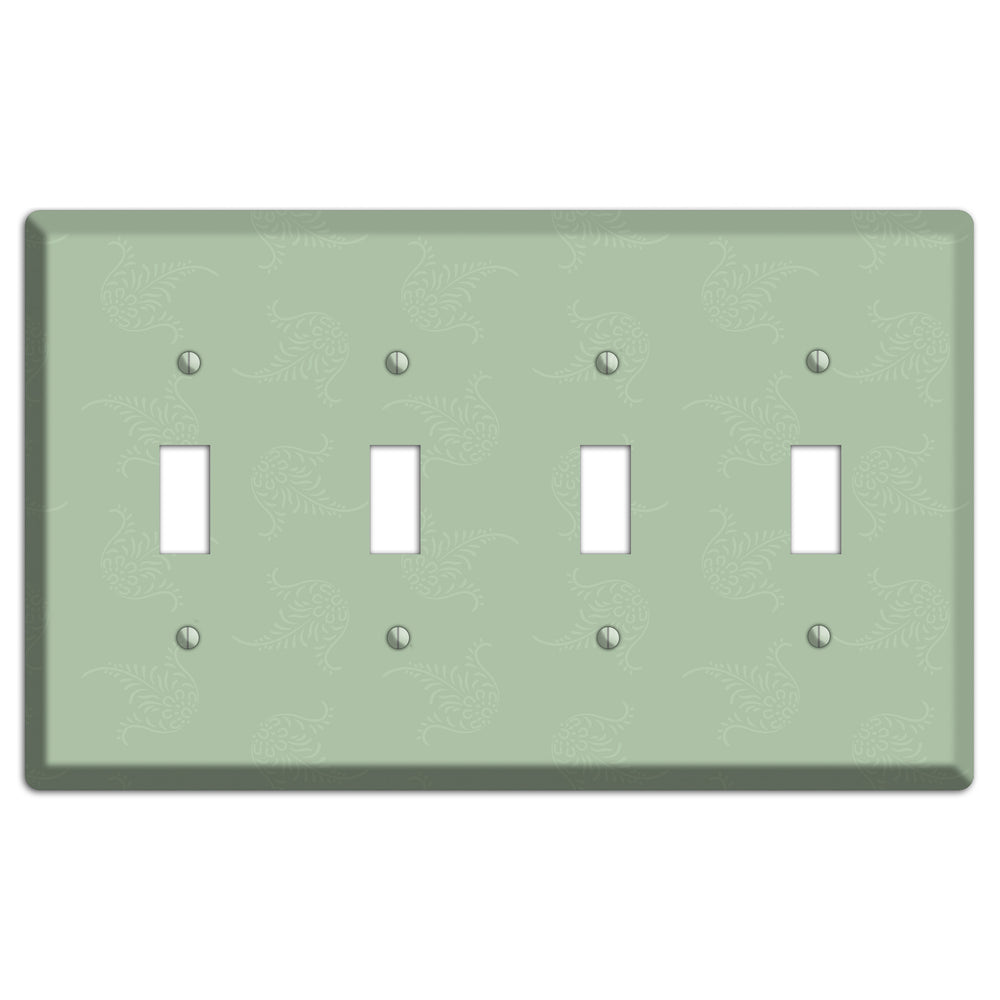 Sage Cartouche 4 Toggle Wallplate