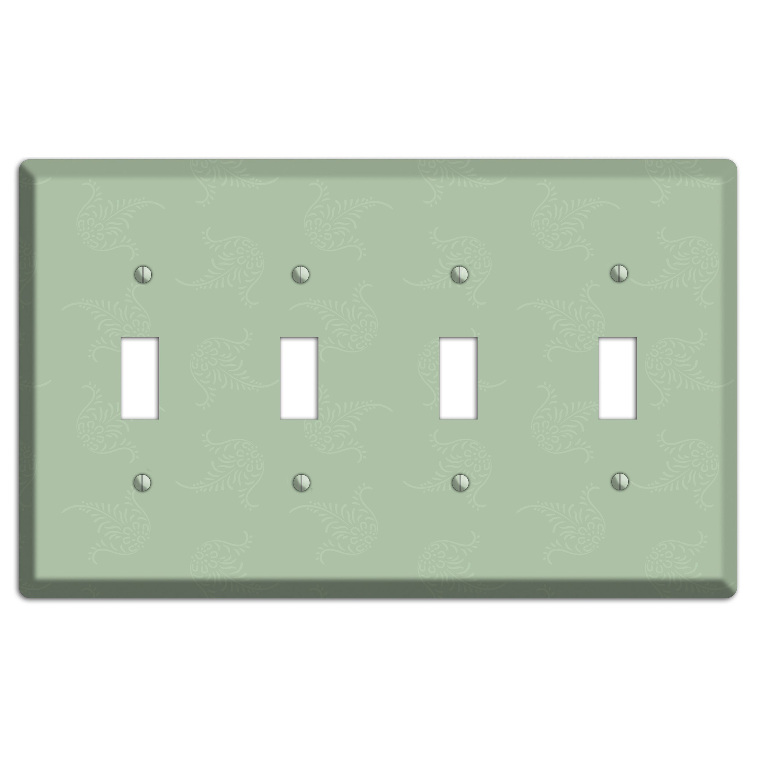 Sage Cartouche 4 Toggle Wallplate