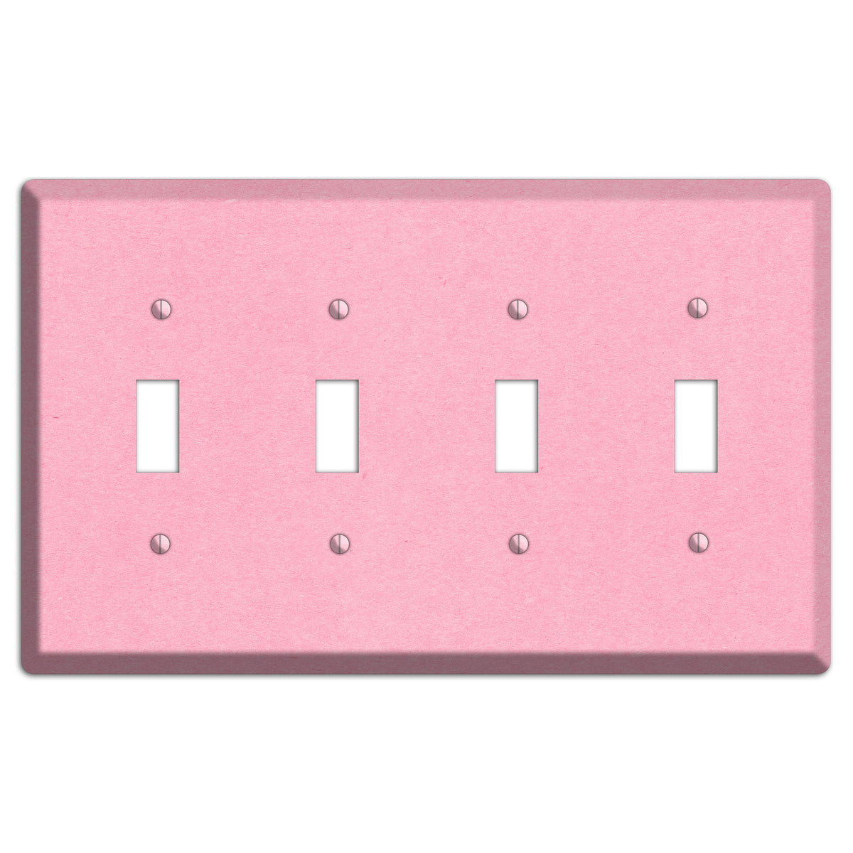 Lavender Pink Kraft 4 Toggle Wallplate