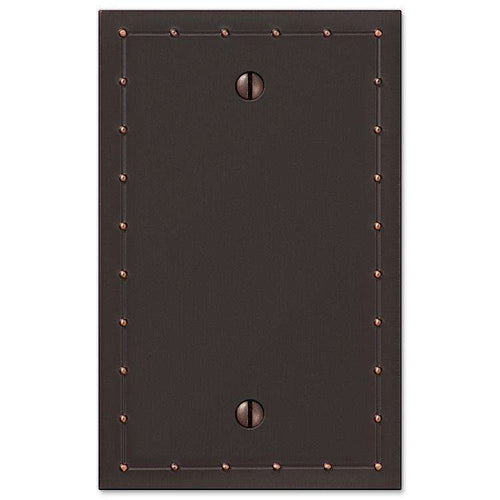 Rosa Aged Bronze 1 Blank - Wallplatesonline.com