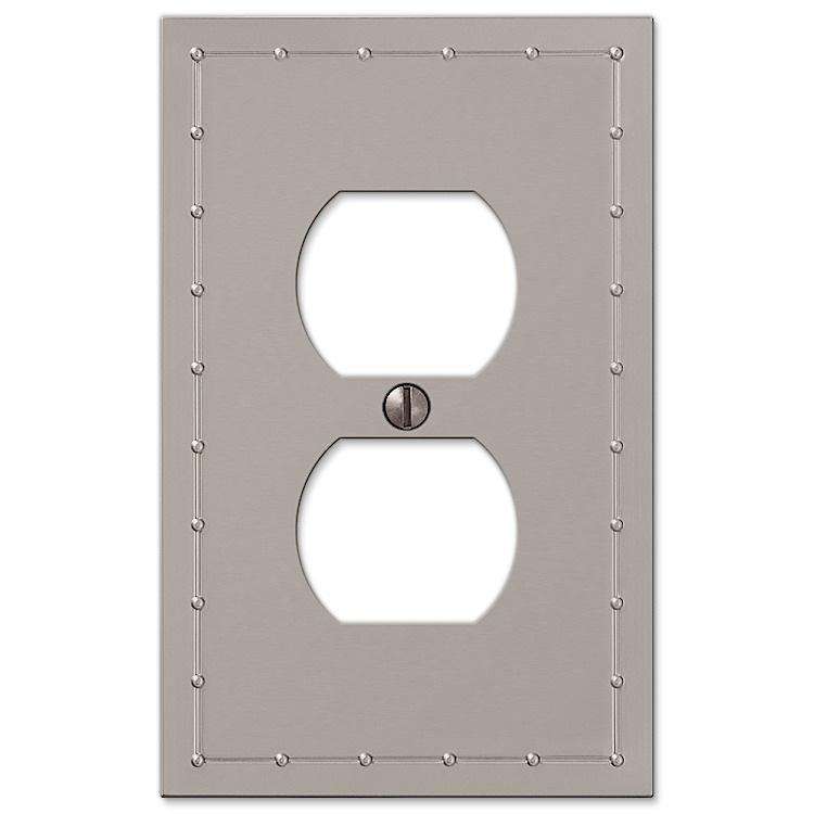 Rosa Satin Nickel 1 Duplex Outlet