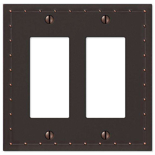 Rosa Aged Bronze 2 Rocker (GFI) - Wallplatesonline.com