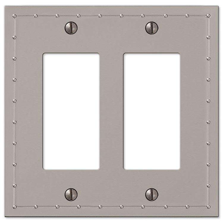 Rosa Satin Nickel 2 Rocker (GFI) - Wallplatesonline.com
