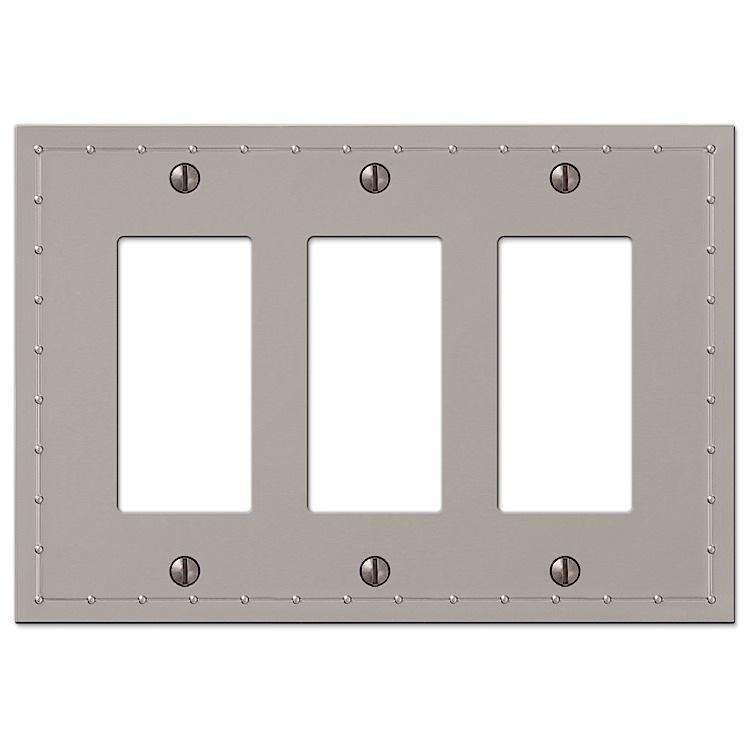 Rosa Satin Nickel 3 Rocker (GFI) - Wallplatesonline.com