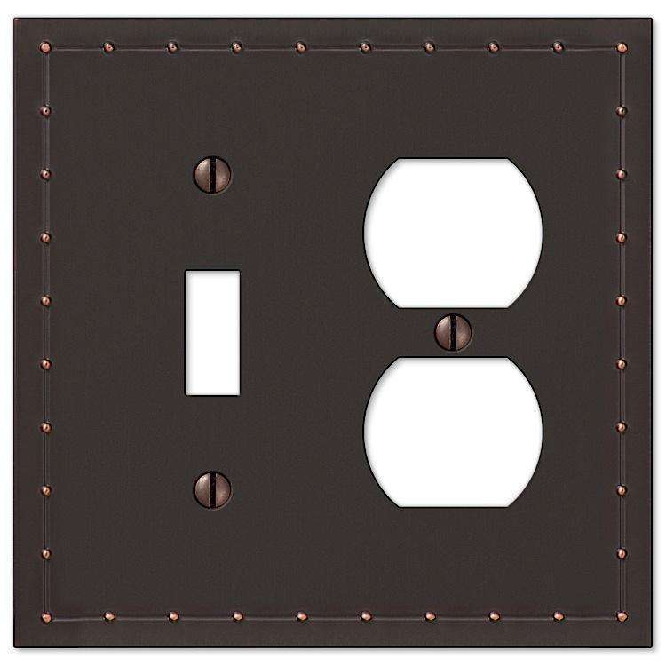 Rosa Aged Bronze Toggle / Duplex Outlet