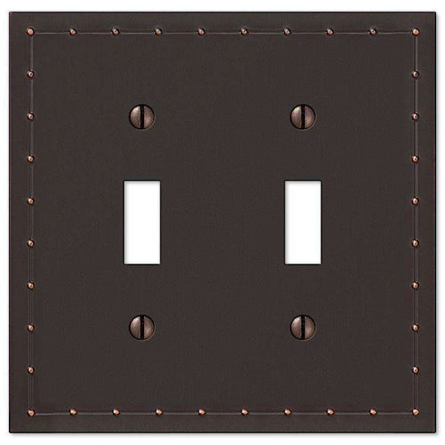 Rosa Aged Bronze Double Toggle - Wallplatesonline.com
