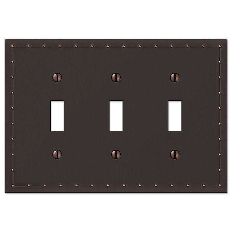 Rosa Aged Bronze Triple Toggle