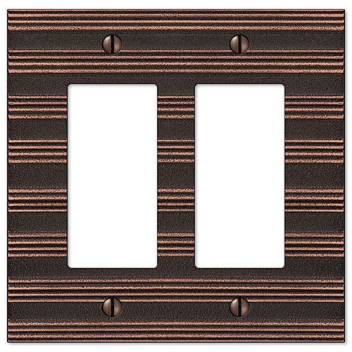 Chemalk Aged Bronze 2 Rocker (GFI) - Wallplatesonline.com