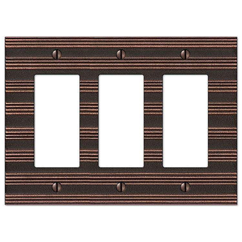 Chemalk Aged Bronze 3 Rocker (GFI) - Wallplatesonline.com