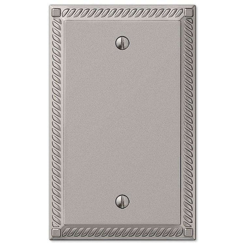Georgian Satin Nickel 1 Blank - Wallplatesonline.com