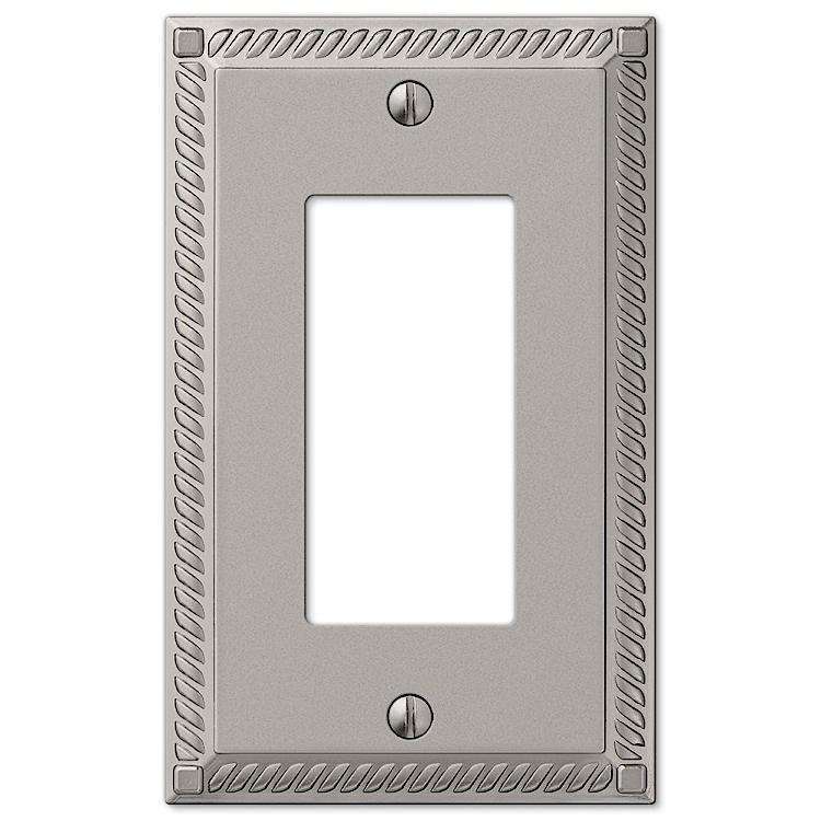 Georgian Satin Nickel 1 Rocker (GFI) - Wallplatesonline.com
